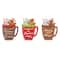 Glitzhome® 8" Christmas Gingerbread Man Mug Tabletop Décor Set